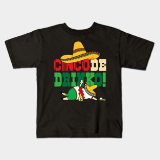 Cinco De Drinko Margarita Mexican Fiesta 5 de mayo Party Kids T-Shirt